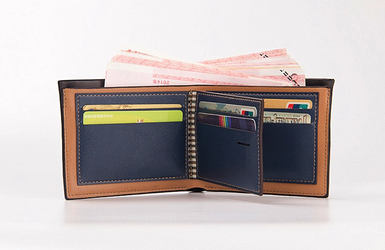 Men's Bifold Leather Credit ID Card Holder Wallet Billfold