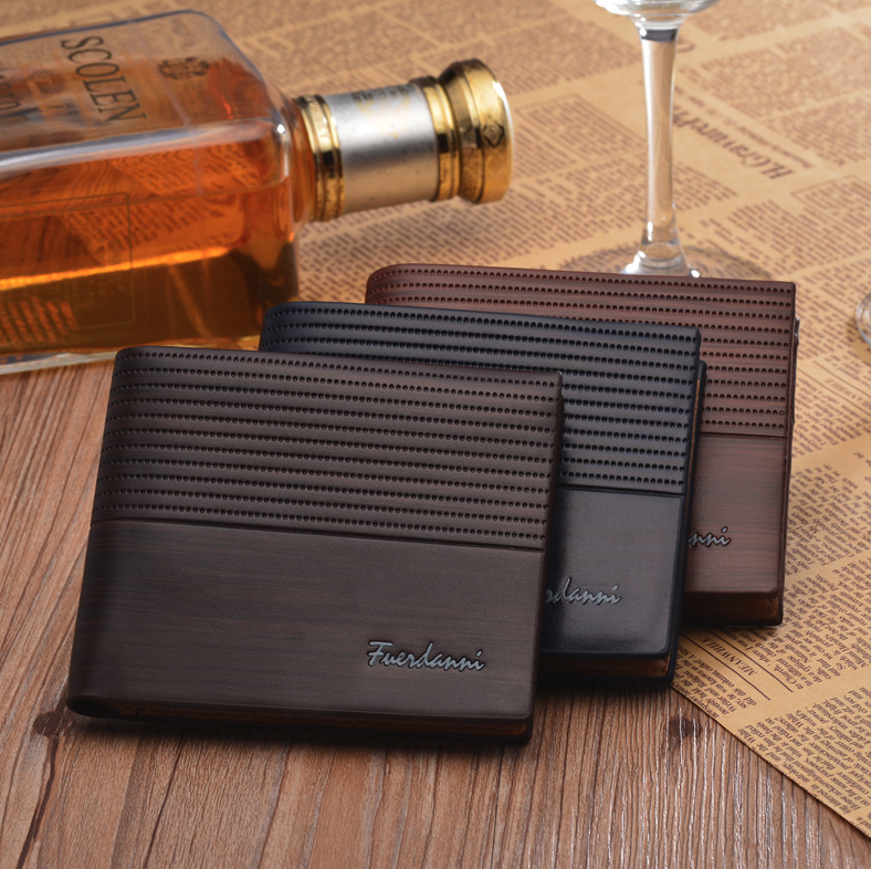 Men's Bifold Leather Credit ID Card Holder Wallet Billfold