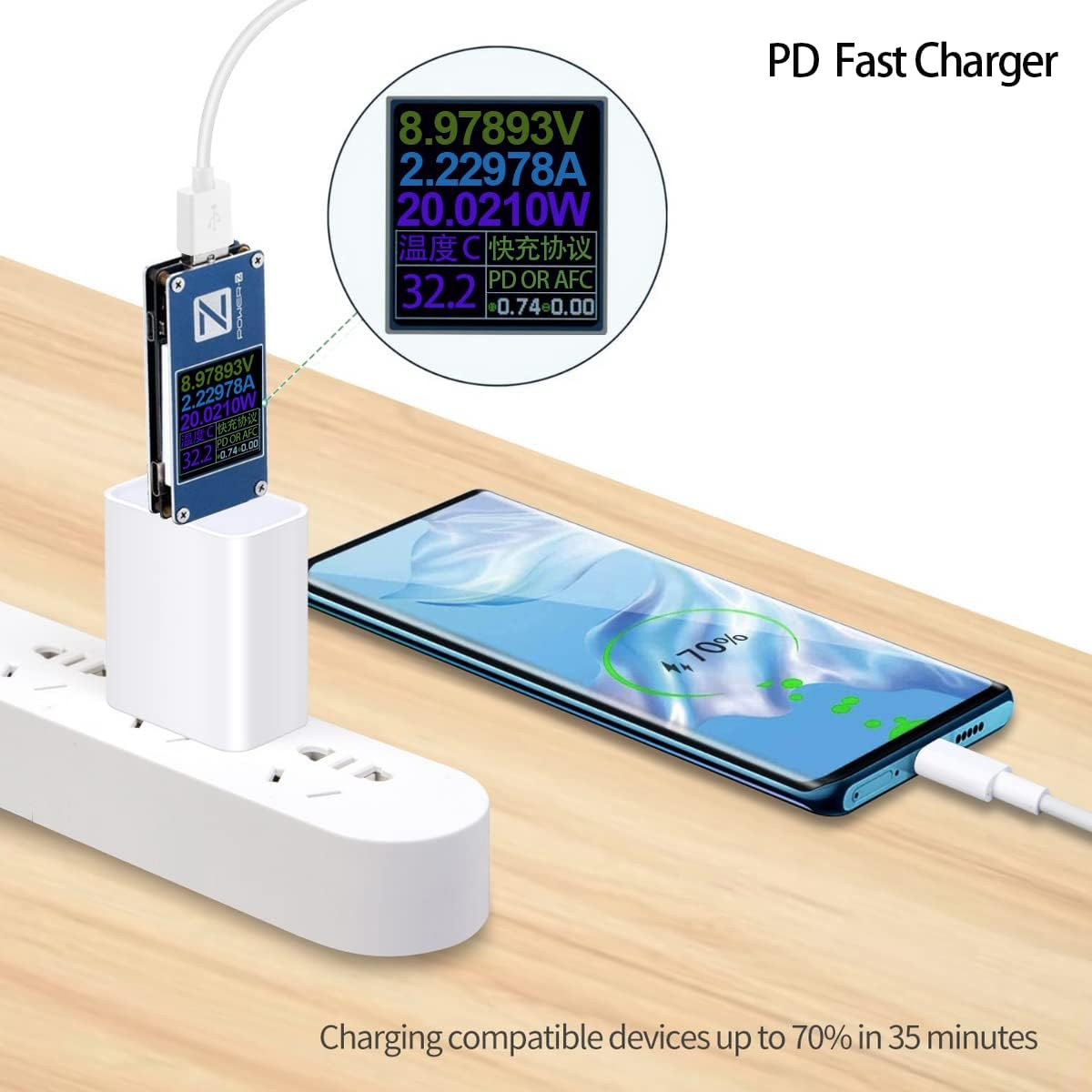 20W Fast Charger + Cable for iPhone (Quick Charge)