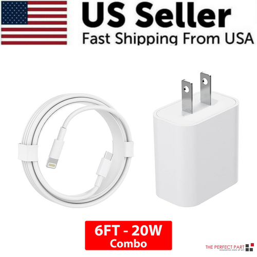 20W Fast Charger + Cable for iPhone (Quick Charge)