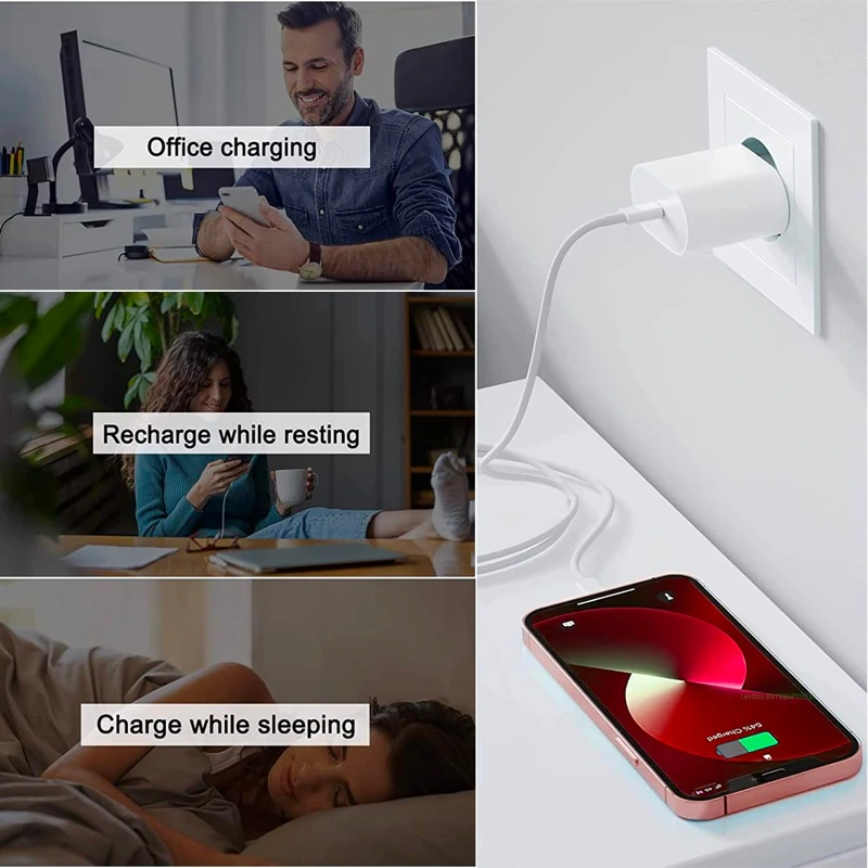 20W Fast Charger + Cable for iPhone (Quick Charge)