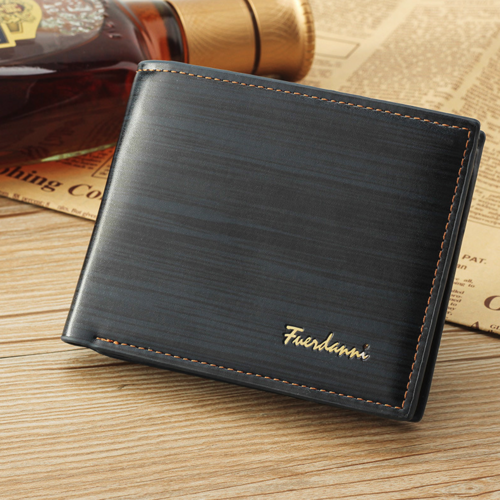 Men's Bifold Leather Credit ID Card Holder Wallet Billfold