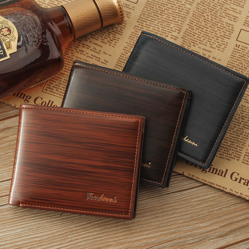Men's Bifold Leather Credit ID Card Holder Wallet Billfold